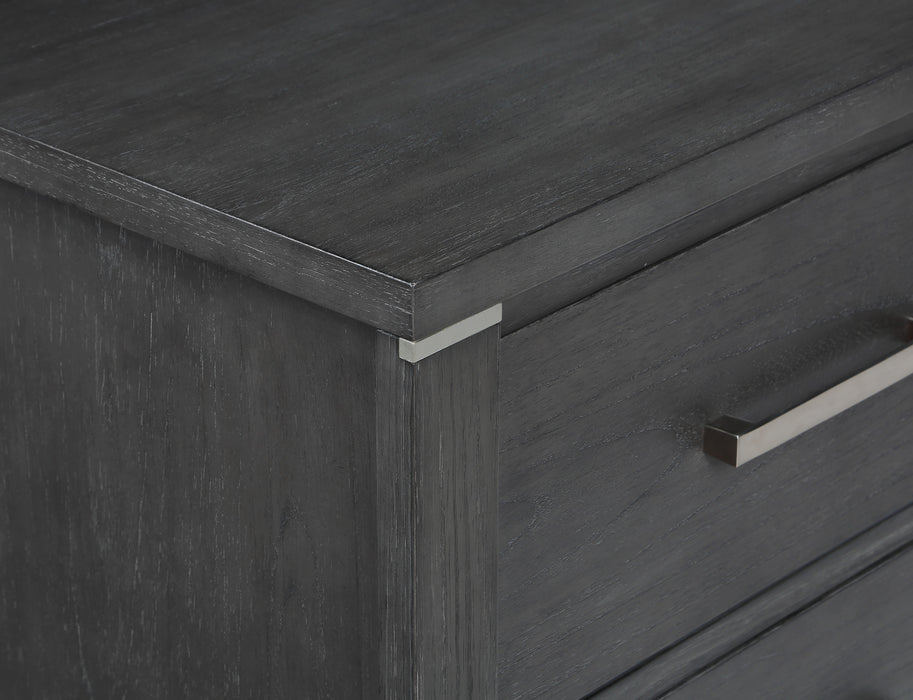 ODESSA NIGHTSTAND-CHARCOAL