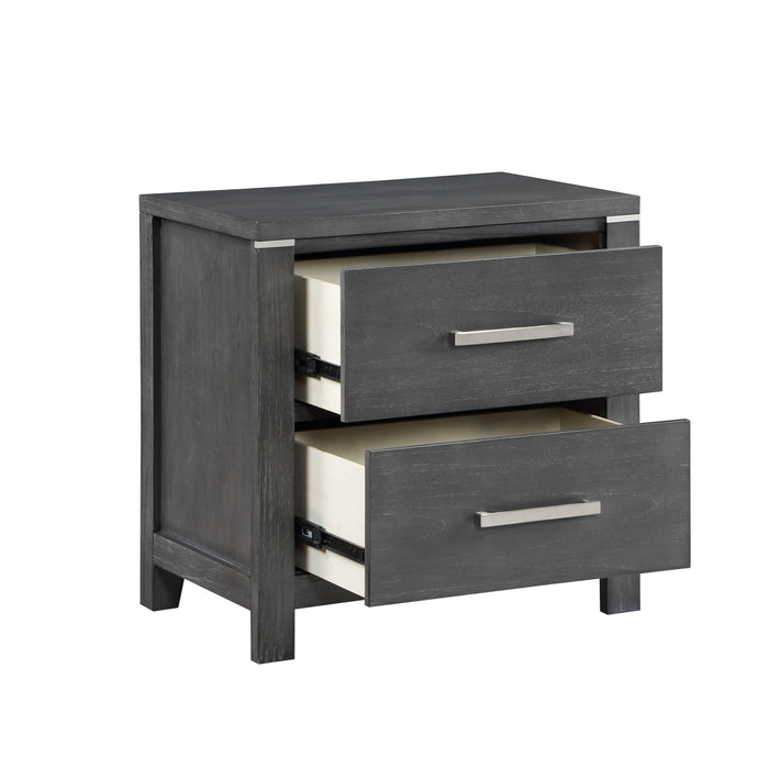 ODESSA NIGHTSTAND-CHARCOAL