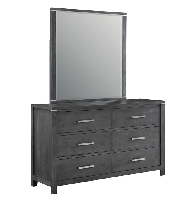 ODESSA MIRROR-CHARCOAL