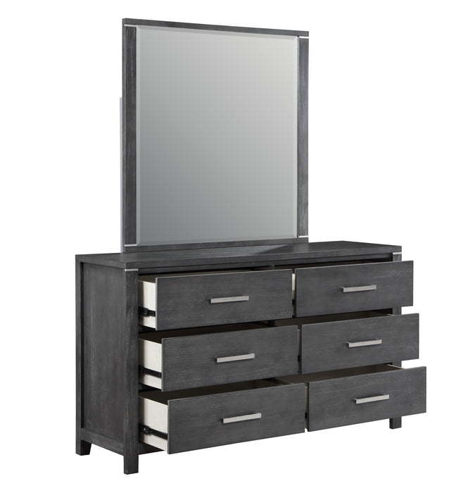 ODESSA MIRROR-CHARCOAL