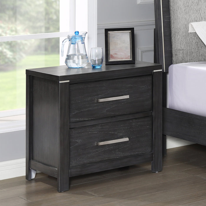 ODESSA NIGHTSTAND-CHARCOAL