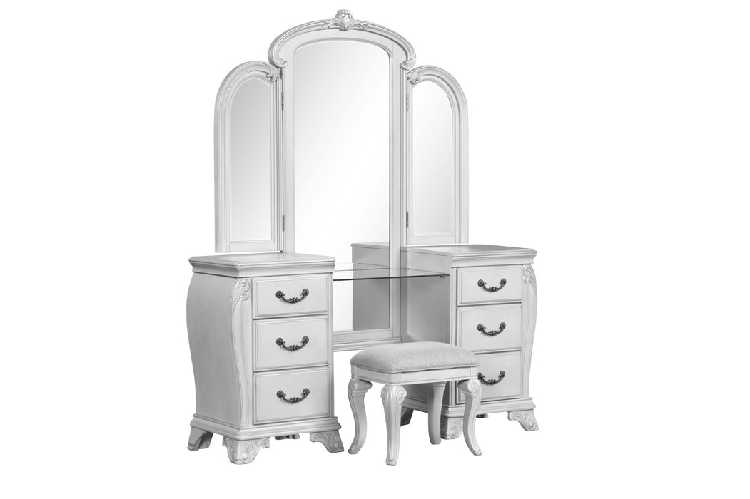CAMBRIA HILLS VANITY TABLE - MIST GRAY