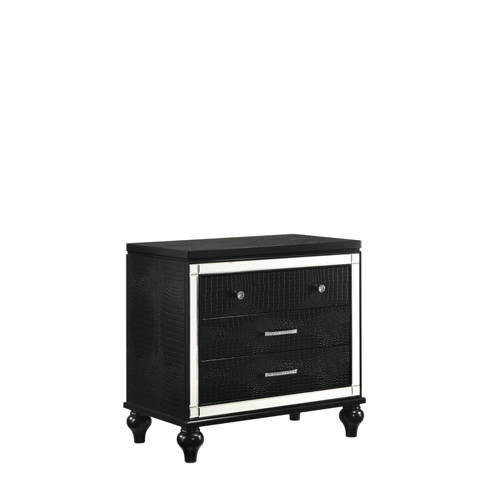 VALENTINO NIGHTSTAND-BLACK