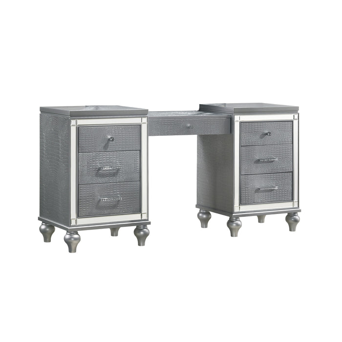 VALENTINO VANITY TABLE-SILVER