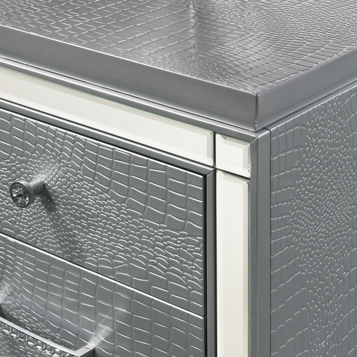 VALENTINO VANITY TABLE-SILVER