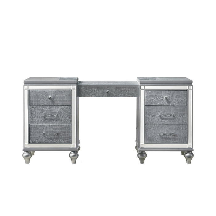 VALENTINO VANITY TABLE-SILVER