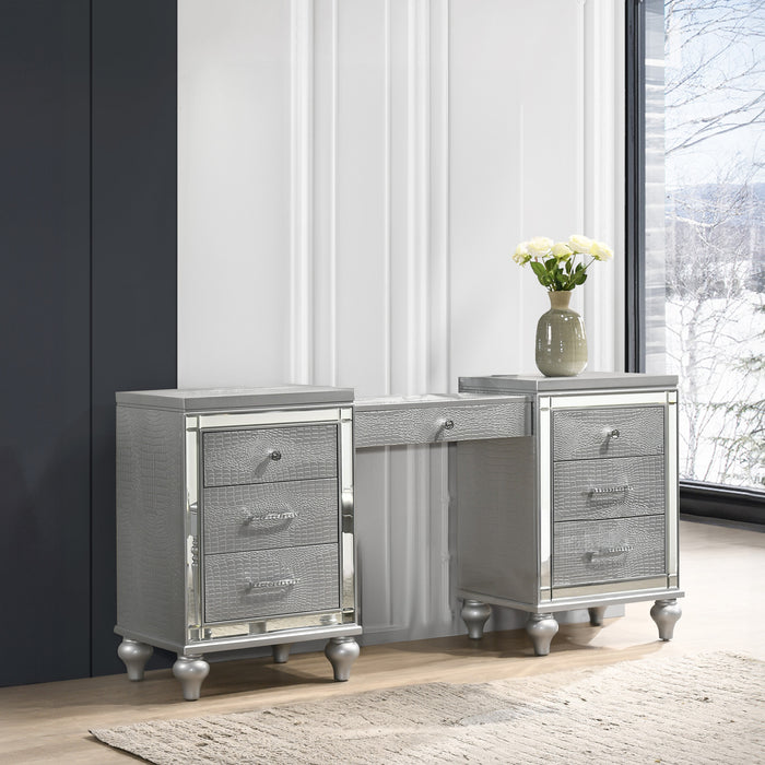 VALENTINO VANITY TABLE-SILVER