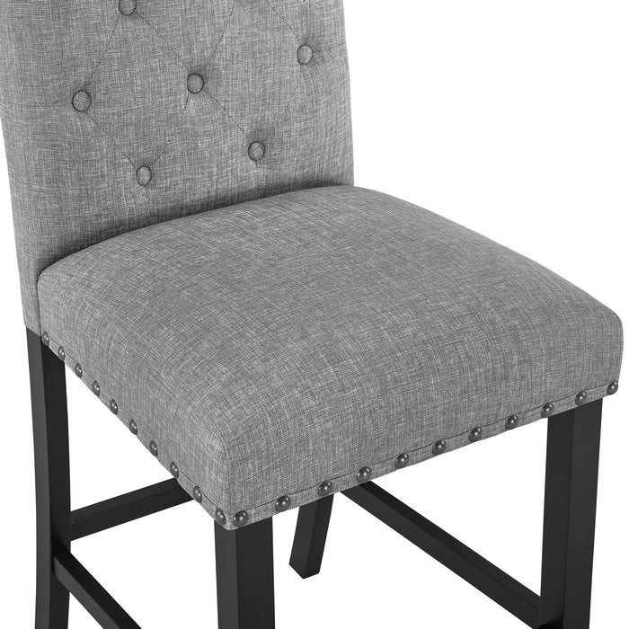 DAPHNE 5 PC GRAY 42" COUNTER SET W/GRAY CHAIRS