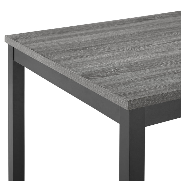 DAPHNE 5 PC GRAY 60" DINING SET W/GRAY CHAIRS