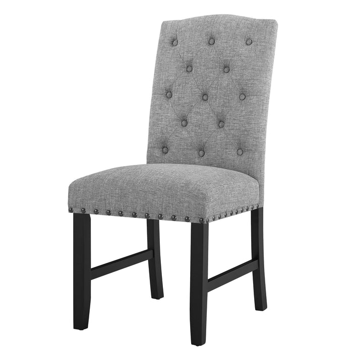 DAPHNE 5 PC GRAY 60" DINING SET W/GRAY CHAIRS