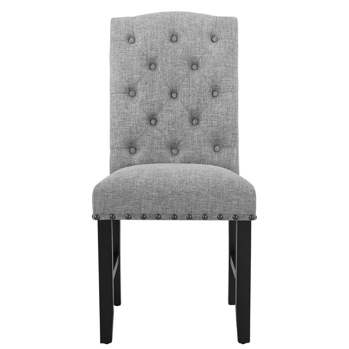 DAPHNE 5 PC GRAY 60" DINING SET W/GRAY CHAIRS