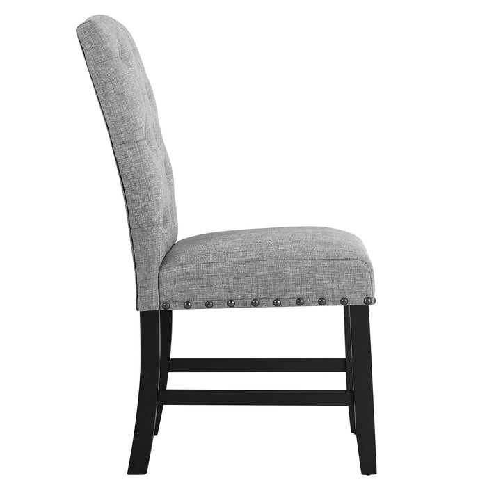 DAPHNE 5 PC GRAY 60" DINING SET W/GRAY CHAIRS