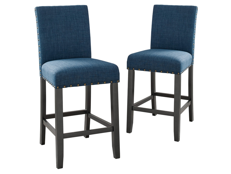 CRISPIN MARINE BLUE COUNTER CHAIR- (2/Ctn)