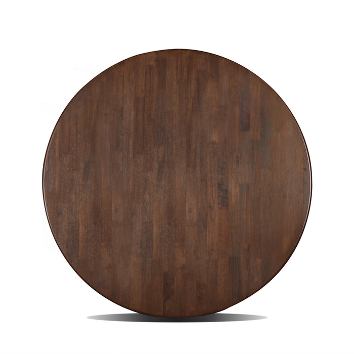 PASCAL 47" ROUND DINING TABLE-WALNUT