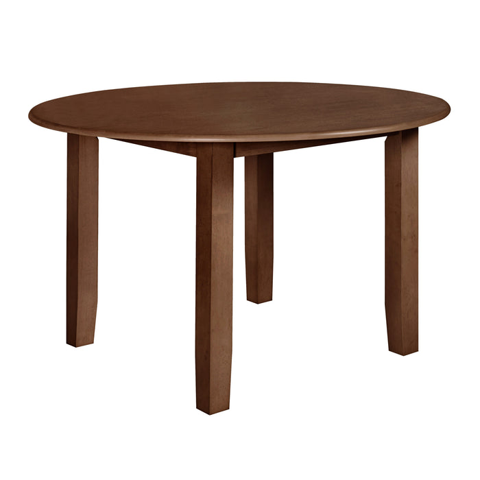 PASCAL 47" ROUND DINING TABLE-WALNUT
