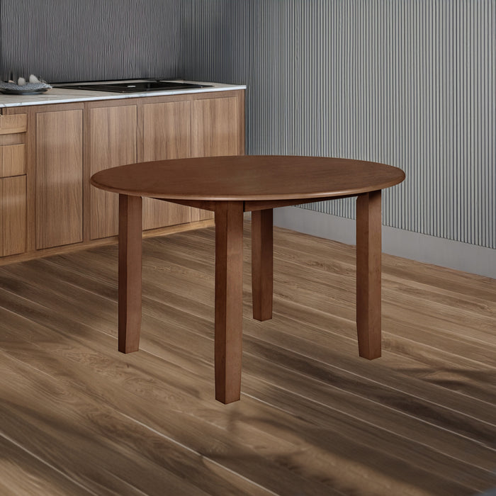 PASCAL 47" ROUND DINING TABLE-WALNUT