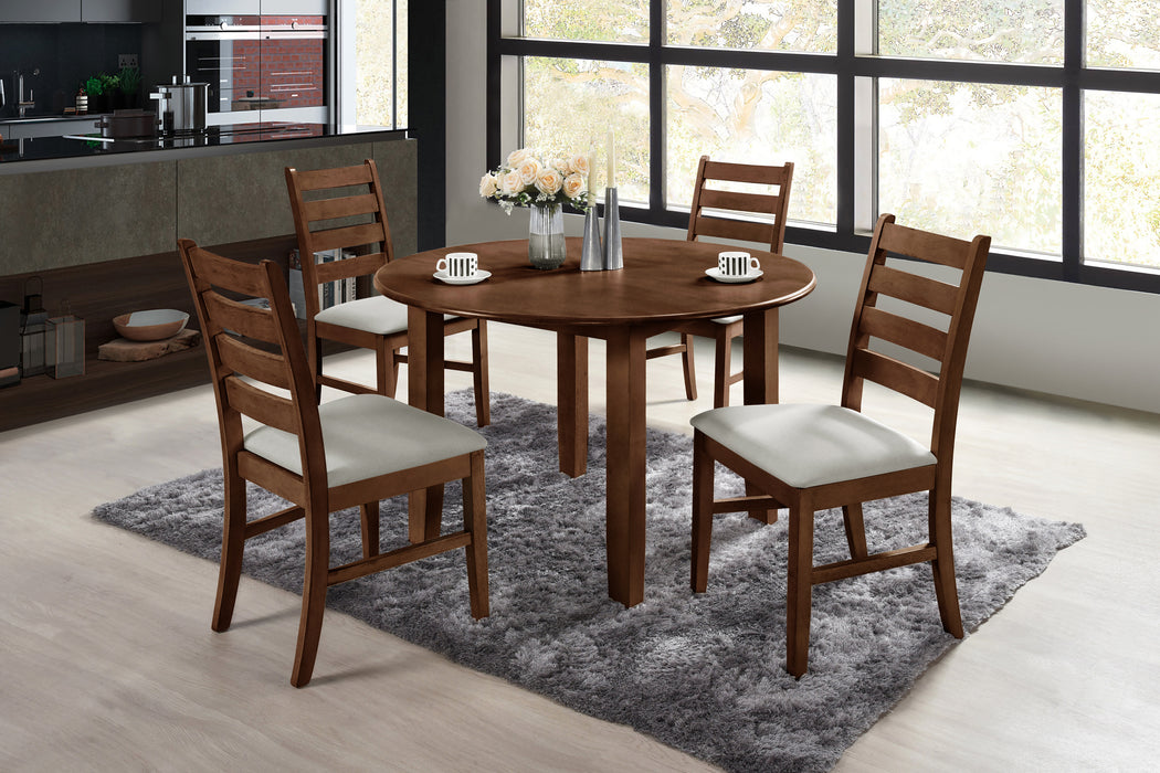 PASCAL 47" ROUND DINING TABLE-WALNUT