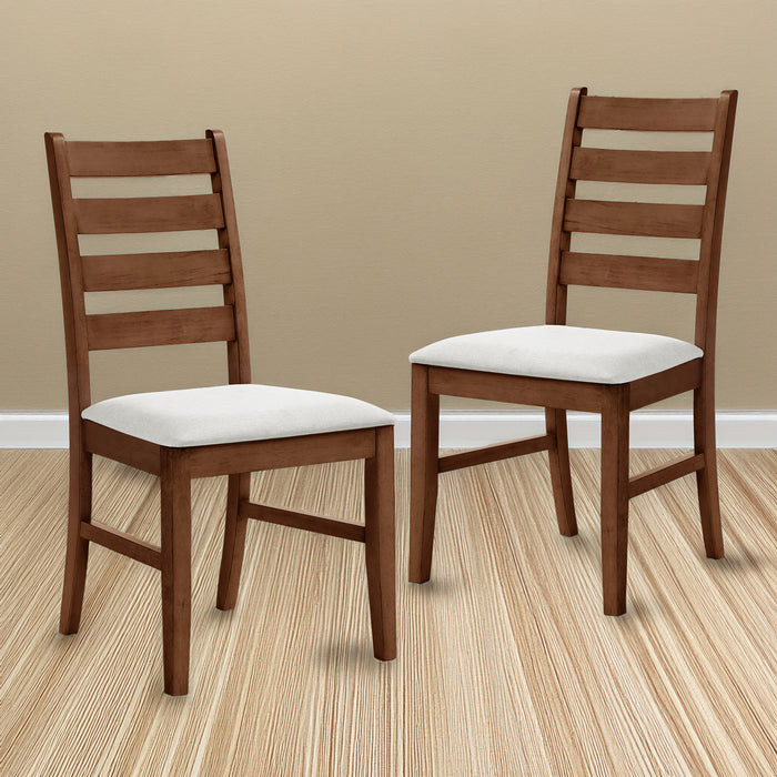 PASCAL LADDERBACK DINING CHAIR (2 Per Carton)-WALNUT