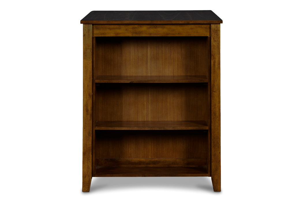 GIA 3 PC 30" STORAGE COUNTER TABLE & 2 CHAIRS-BROWN