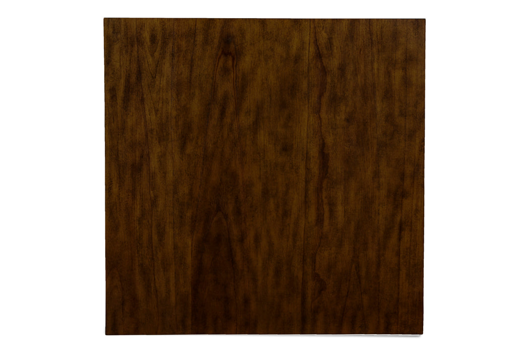 GIA 3 PC 30" STORAGE COUNTER TABLE & 2 CHAIRS-BROWN