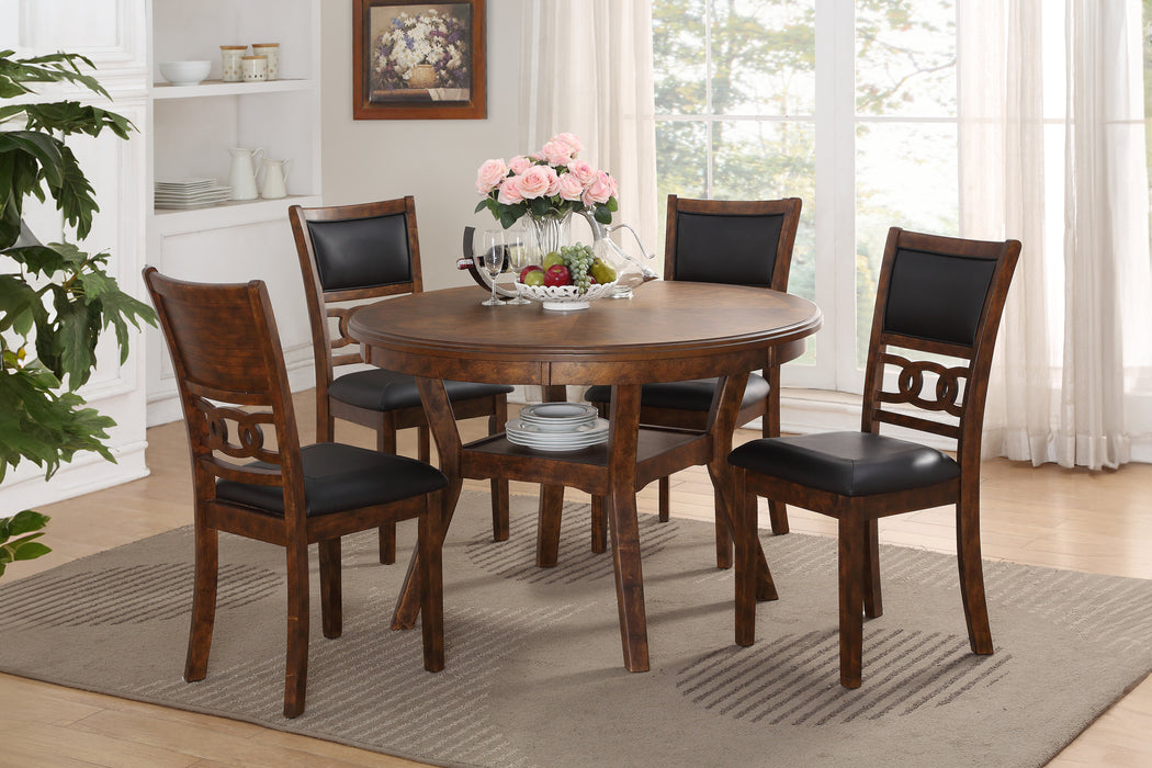 GIA 3 PC 30" STORAGE COUNTER TABLE & 2 CHAIRS-BROWN