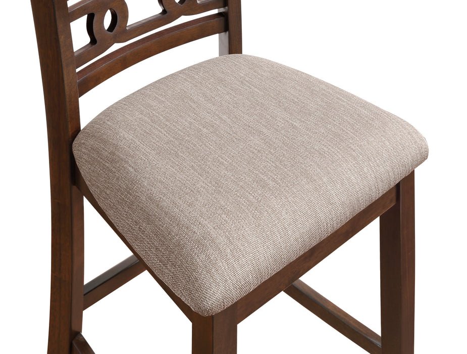 GIA 3 PC 42" COUNTER DROP LEAF TABLE & 2 CHAIRS-CHERRY