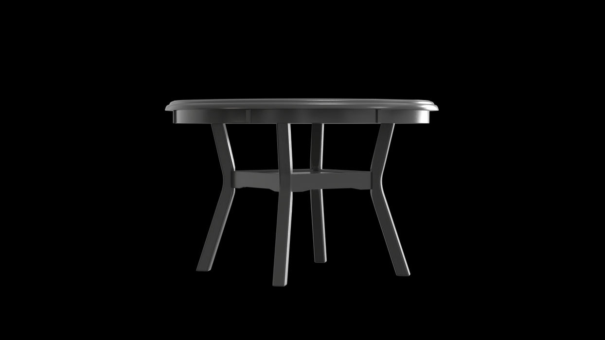 GIA 5 PC 47" ROUND DINING TABLE & 4 CHAIRS-GRAY