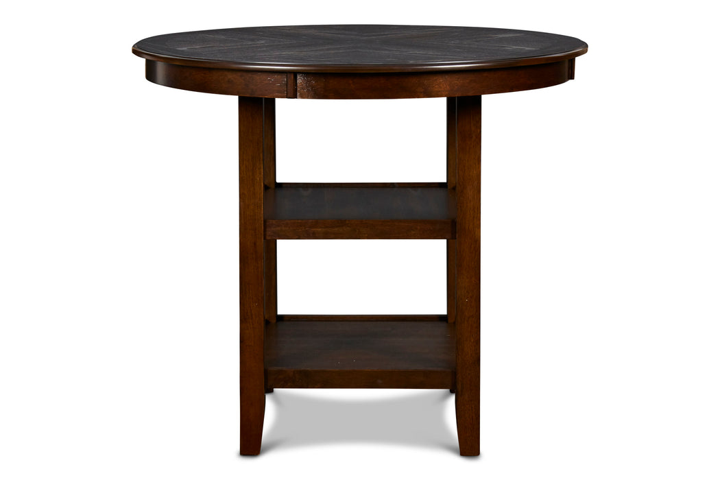 GIA 5 PC 42" ROUND COUNTER DINING TABLE & 4 CHAIRS-CHERRY