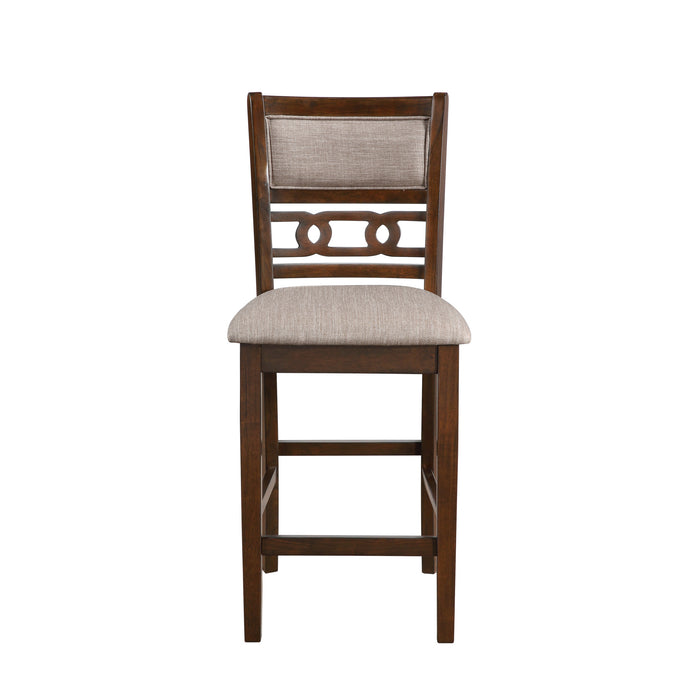 GIA 5 PC 42" ROUND COUNTER DINING TABLE & 4 CHAIRS-CHERRY