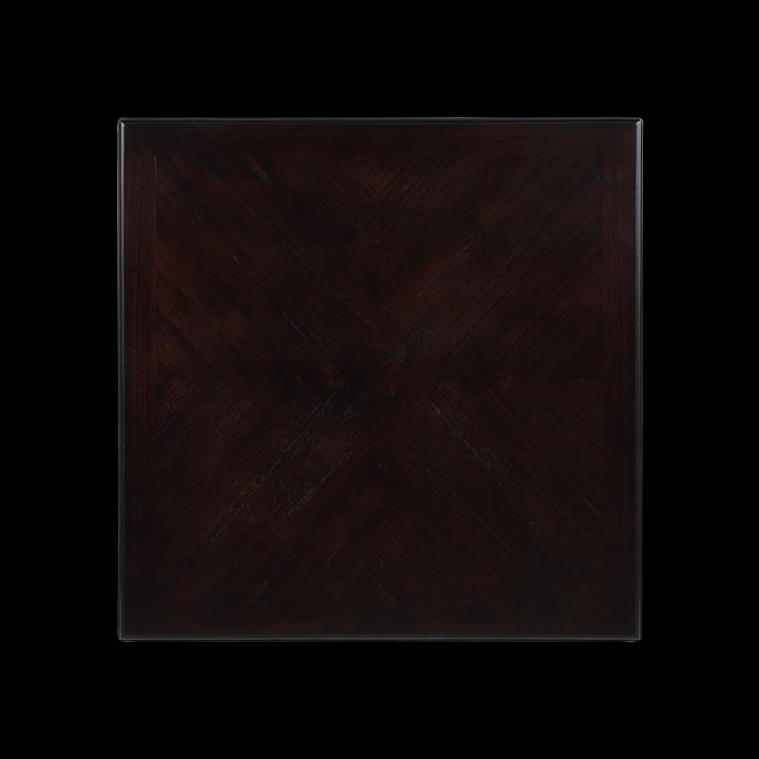 GIA 5 PC 42" SQUARE COUNTER TABLE & 4 CHAIRS-EBONY