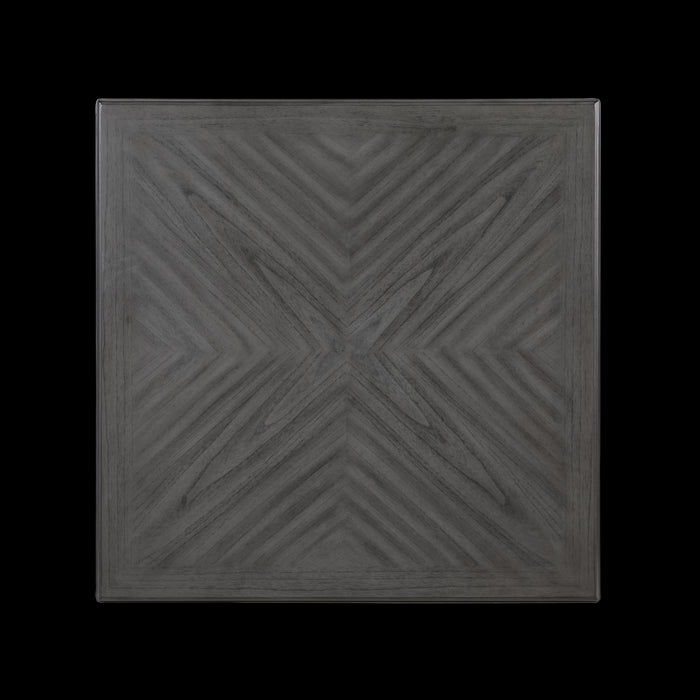 GIA 5 PC 42" SQUARE COUNTER TABLE & 4 CHAIRS-GRAY