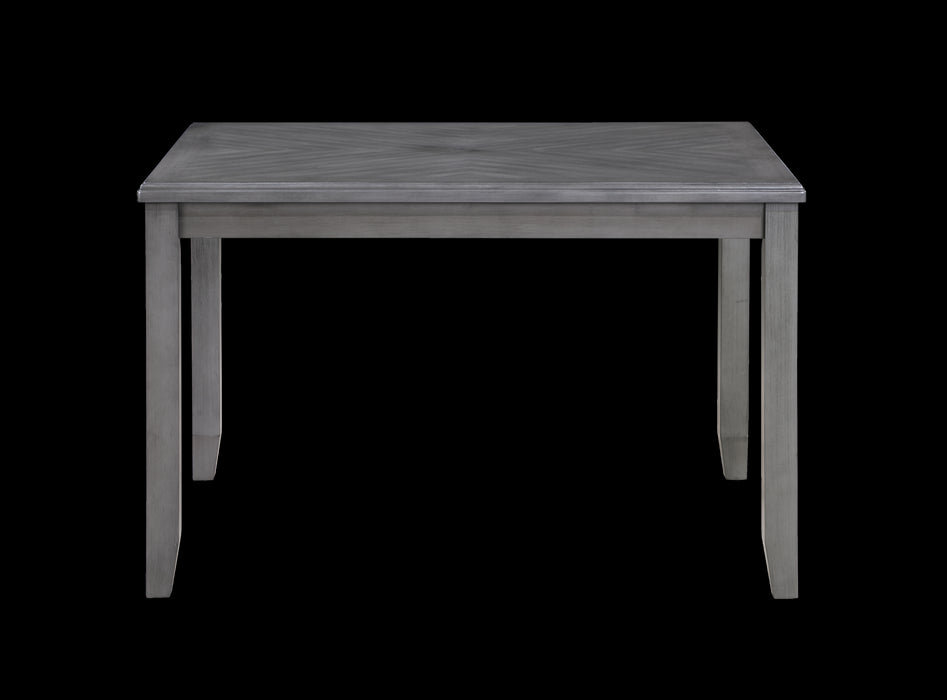 GIA 5 PC 48" RECTANGLE DINING TABLE & 4 CHAIRS-GRAY