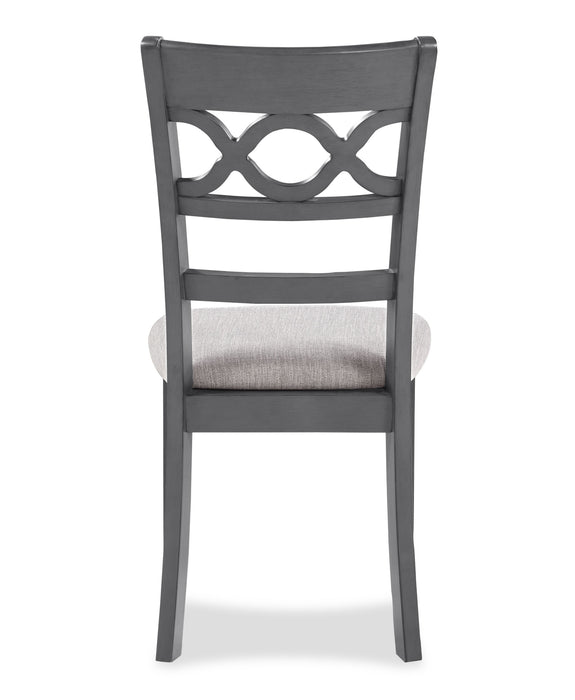 CORI ROUND DINING 5 PC SET-GRAY