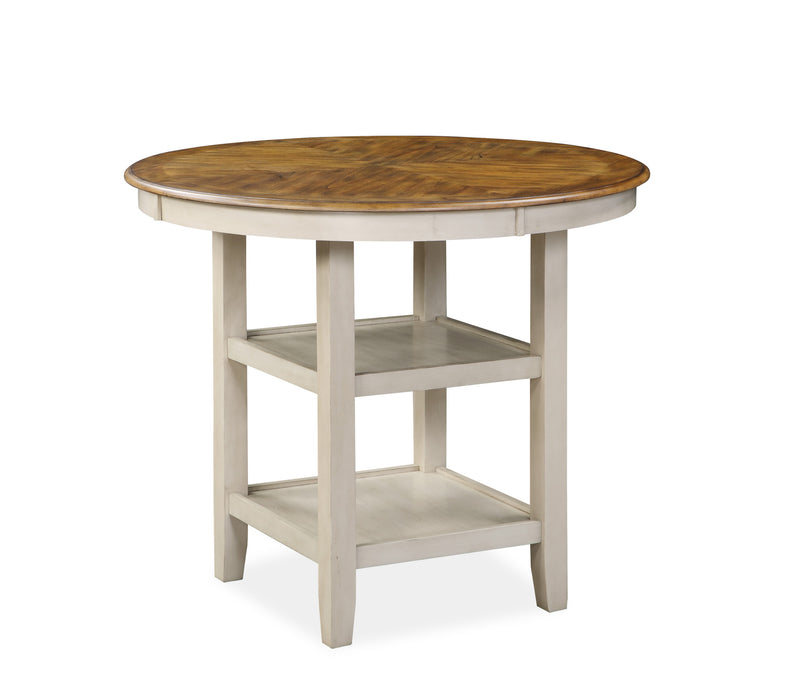 MITCHELL 5 PC COUNTER SET-TWO TONE BISQUE/BROWN