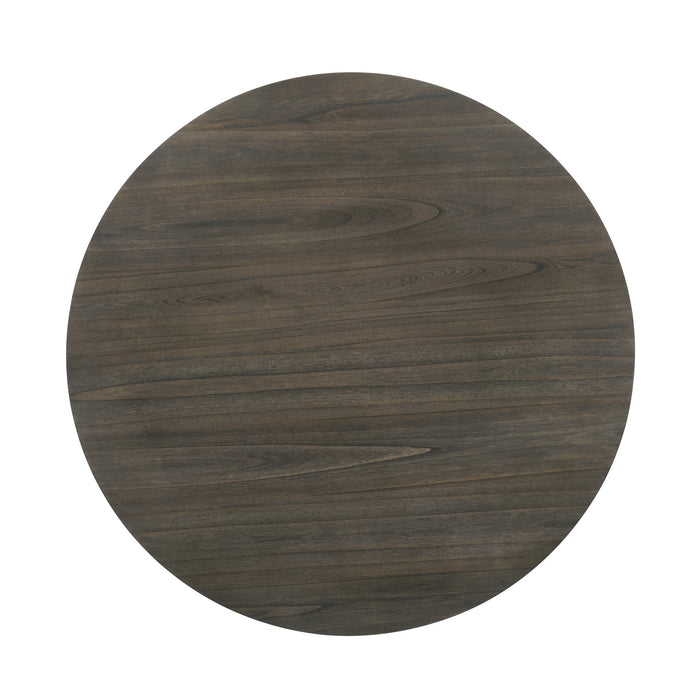 MAISIE ROUND TABLE-WHITE/BROWN