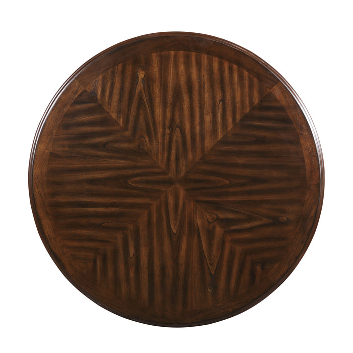 AMY 5 PC 47" ROUND DINING SET-CHERRY