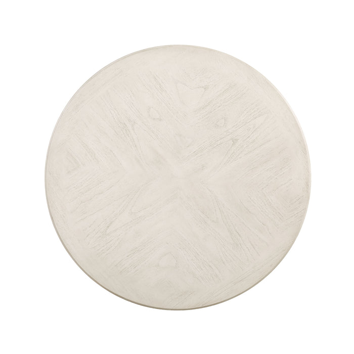 AMY 5 PC 47" ROUND DINING SET- BISQUE