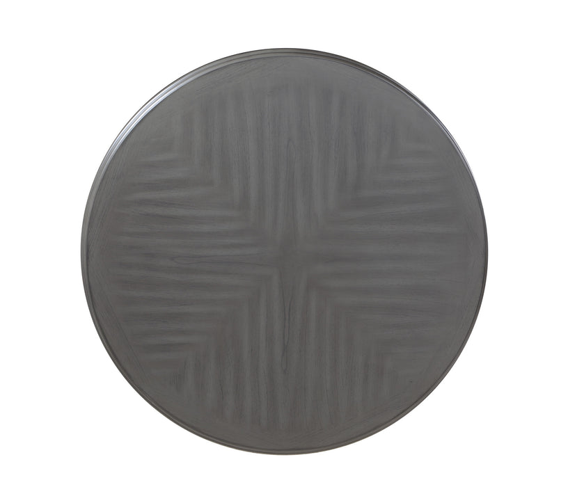 AMY 5 PC 47" ROUND DINING SET-GRAY