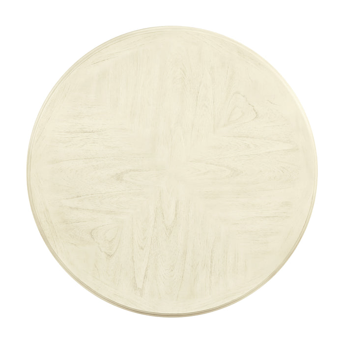 AMY 5 PC 42" ROUND COUNTER TABLE SET-BISQUE