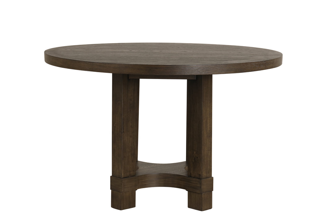 CITYSCAPE ROUND DINING TABLE-WALNUT
