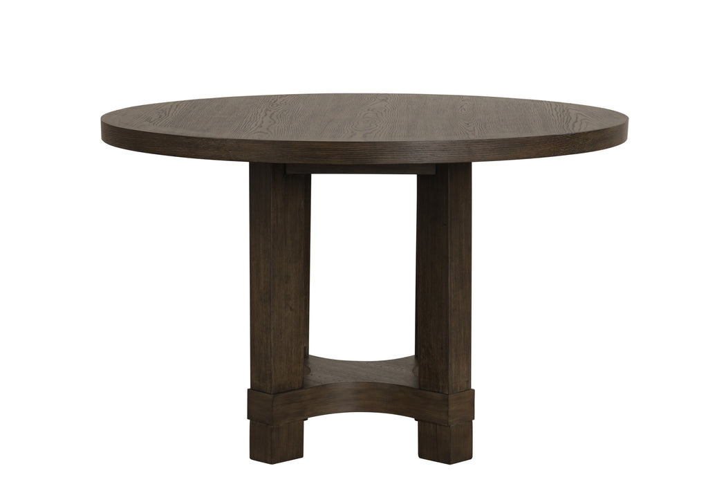 CITYSCAPE ROUND DINING TABLE-WALNUT