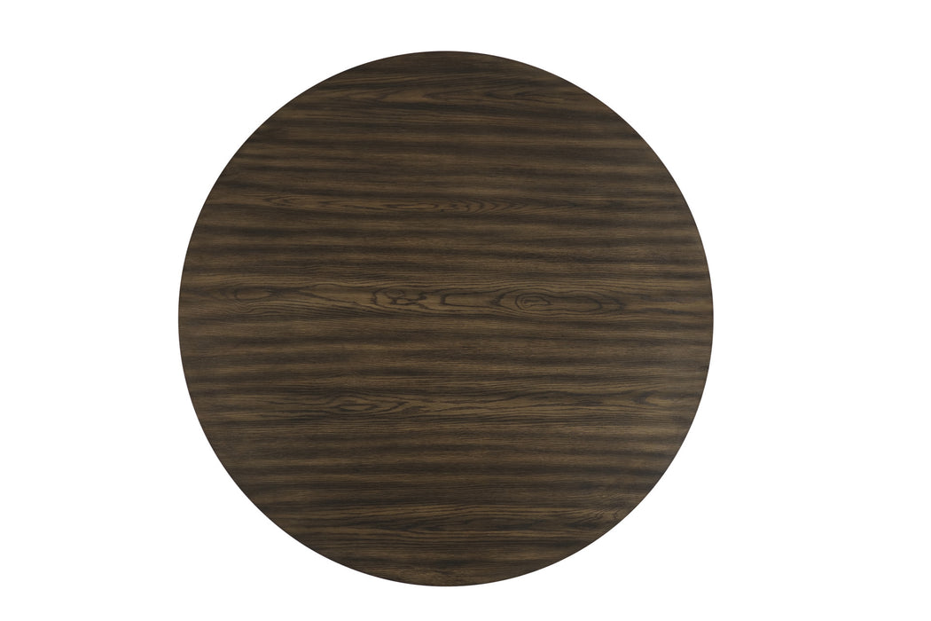CITYSCAPE ROUND DINING TABLE-WALNUT