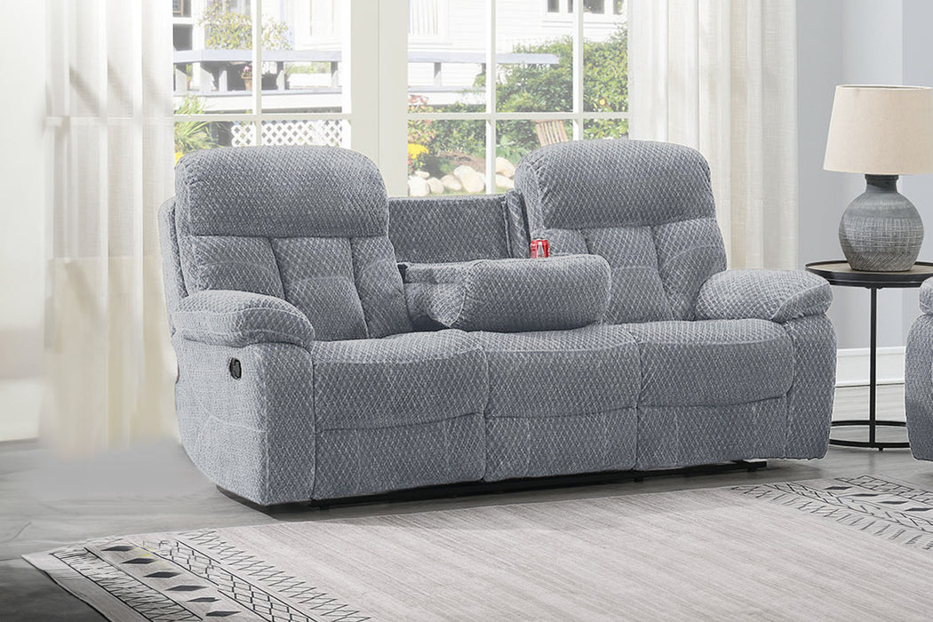 BRAVO SOFA W DUAL RECLINER STONE