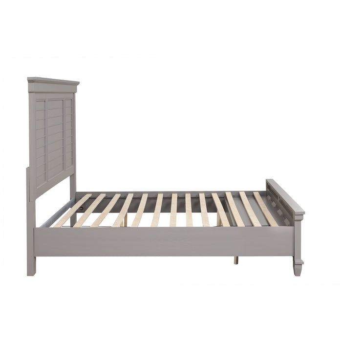 JAMESTOWN -  6/0 WK BED W / STORAGE GRAY