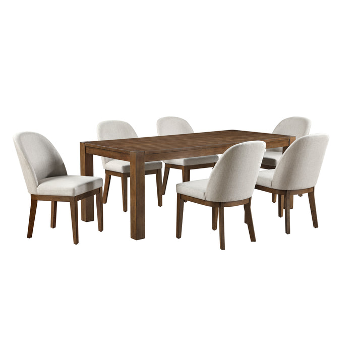 PHOENIX 78" DINING TABLE W / 6 CHAIRS