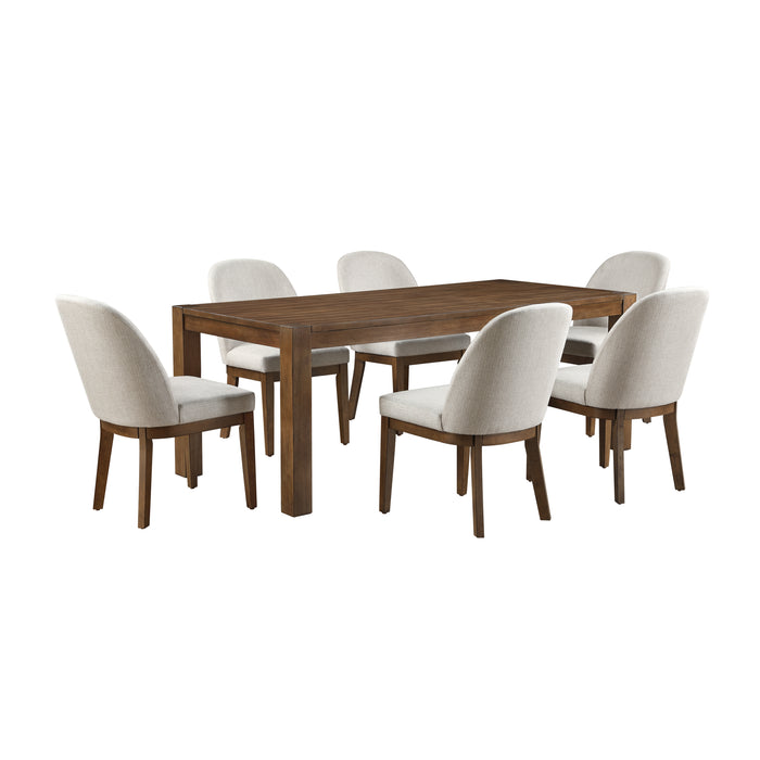 PHOENIX 78" DINING TABLE W / 6 CHAIRS