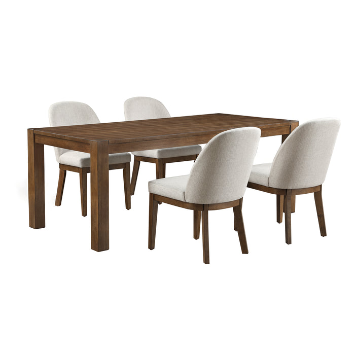 PHOENIX 78" DINING TABLE W / 4 CHAIRS