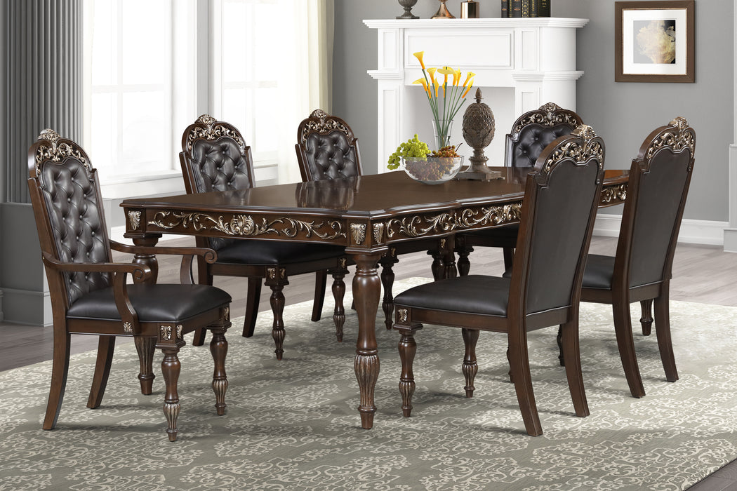 MAXIMUS DINING TABLE + 4 CHAIRS + 2 ARM CHAIRS