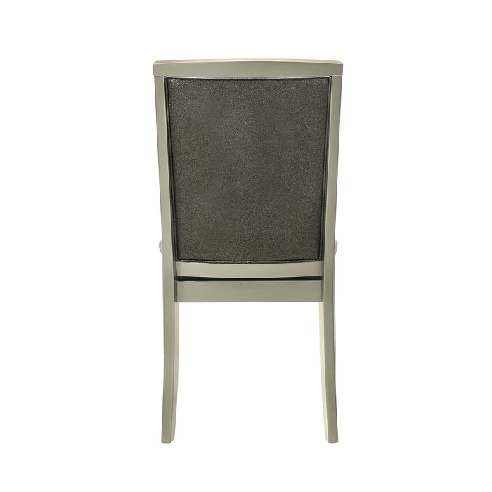 LUMINA  DINING CHAIR (2 PER CARTON)-SILVER