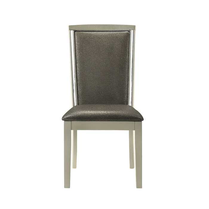LUMINA  DINING CHAIR (2 PER CARTON)-SILVER